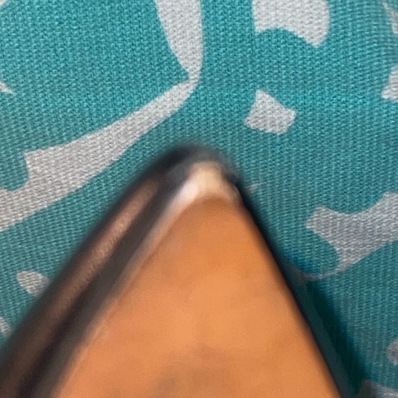 Coach Black Flats with Red Floral Accents GUC preloved rehab project as is - Picture 13 of 13